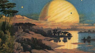▲19世紀の画家が描いた木星。