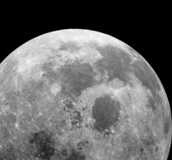 ▲アポロ16号が1972年4月23日に月から還する際に撮影したもの。cNASA