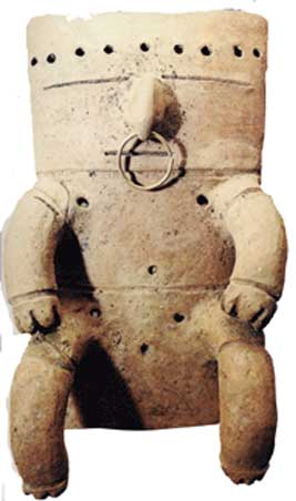 ▲南米で見られる奇妙な陶製人形。